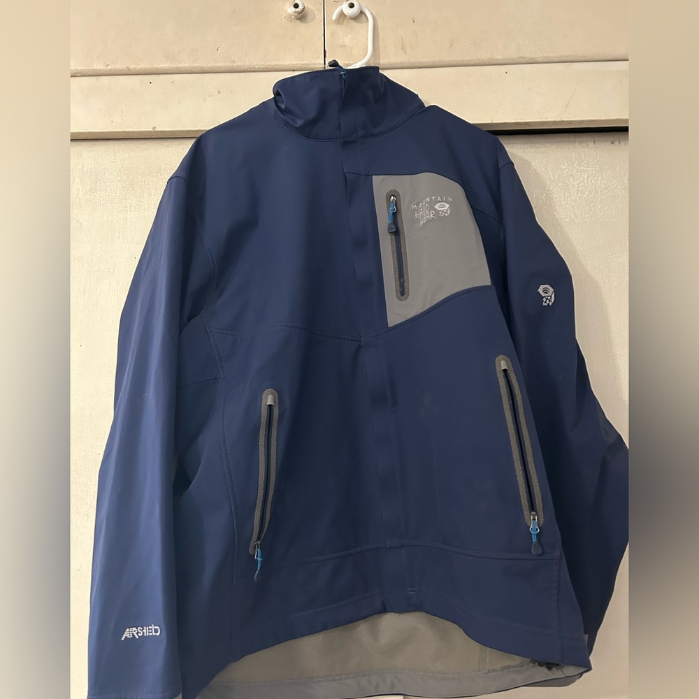 Mountain Hard Ware Blue Softshell Jacket Size Xl - image 6